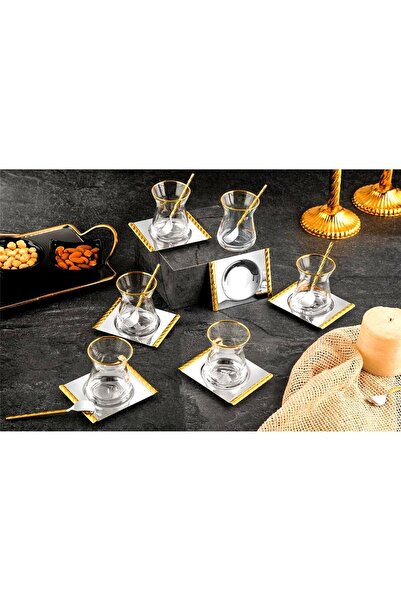 Tiamo Roma Tea Set Gold 18 Pieces / 6 Persons