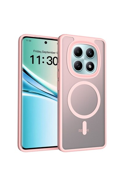 sscase Magsafe Ημιδιάφανη Σκληρή Θήκη Pink (Xiaomi Redmi Note 15 5G/Poco M8 5G)