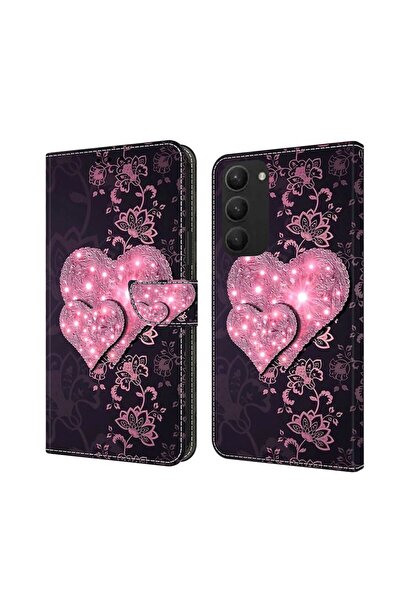 sscase Crystal 3D Θήκη Πορτοφόλι Lace Hearts (Samsung Galaxy S24 5G)