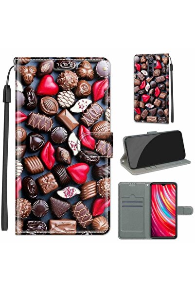sscase Coloured Drawing Θήκη Πορτοφόλι Chocolate (Xiaomi Redmi Note 8 Pro)