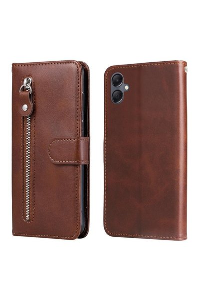 sscase Zipper Θήκη Πορτοφόλι Brown (Samsung Galaxy A05)
