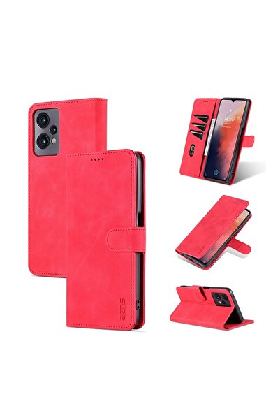 sscase Flip Texture Leather Θήκη Πορτοφόλι Red (Realme 9 Pro 5G)