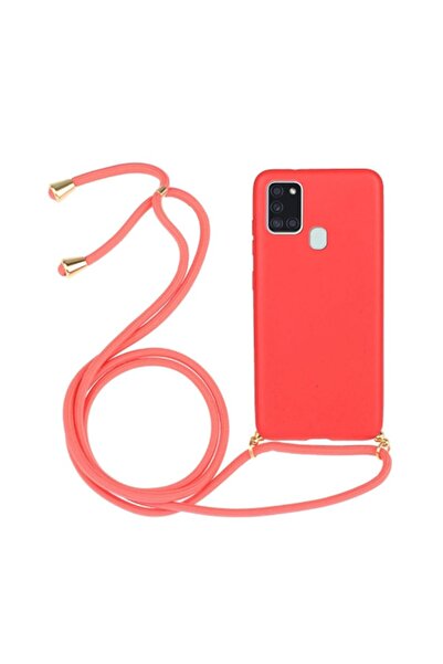 sscase Wheat Straw Material Θήκη με Λουράκι Red (Samsung Galaxy A21s)