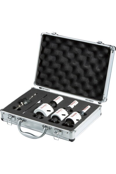 Makita Set carotă E-12304, 7 piese, Ezychange 19, 22, 29, 38, 44, 57 mm, în c...