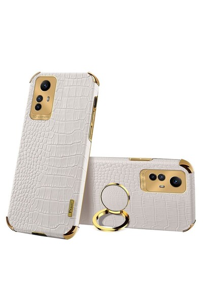 sscase Crocodile Θήκη Σιλικόνης με Δαχτυλίδι White (Xiaomi Redmi Note 12S 4G)