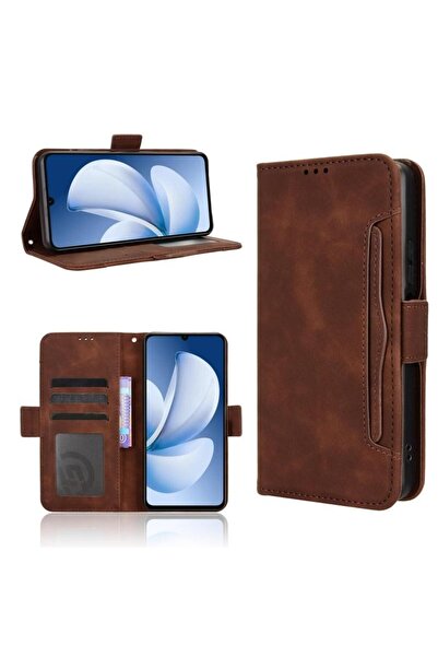 sscase Multiple Cards Θήκη Πορτοφόλι Brown (Realme Note 70T 4G)