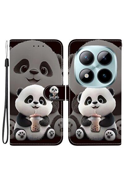 sscase Colored Drawing Θήκη Πορτοφόλι Panda (Xiaomi Redmi Note 15 Pro 5G)