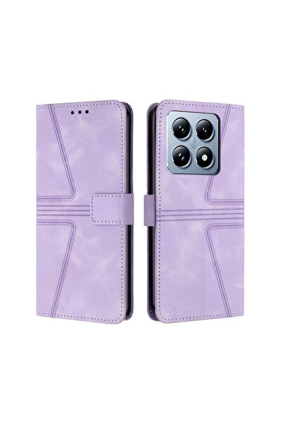 sscase Triangle Θήκη Πορτοφόλι Purple (Xiaomi 14T Pro 5G)