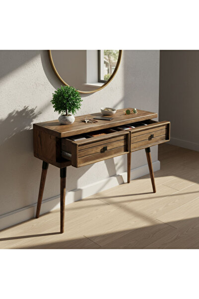 Mobenta Stria Entry: Modern Masif Dresuar 2 Çekmeceli Antre Konsolu - 120x31....