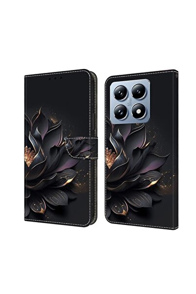 sscase Colored Drawing Θήκη Πορτοφόλι Purple Lotus (Xiaomi 14T Pro 5G)