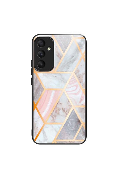 sscase Painted Θήκη Σιλικόνης με Τζάμι Pink Splicing Marble (Samsung Galaxy A...