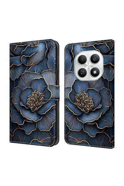 sscase Colored Drawing Θήκη Πορτοφόλι Blue Peony (Xiaomi Redmi Note 15 5G/Poc...