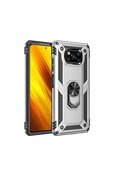 sscase Protective Case Σκληρή Θήκη με Δαχτυλίδι Silver (Xiaomi Poco X3 NFC/X3...