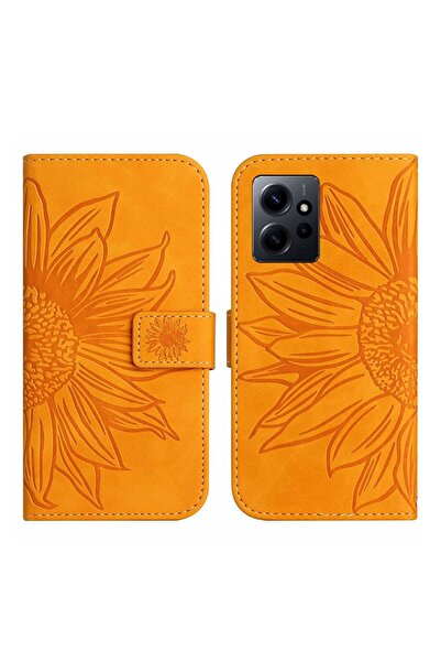 sscase Sun Flower Θήκη Πορτοφόλι με Λουράκι Yellow (Xiaomi Redmi Note 12 4G)