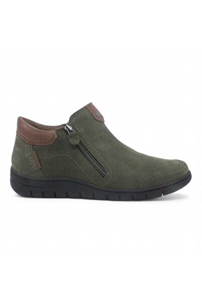 Reflexan ankle boots for women, made of suede, zipper closure and side elasti...