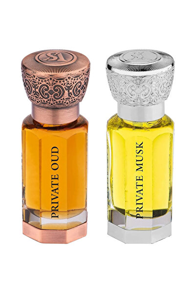 SWISS ARABIAN Private Musk & Private Oud Unisex Perfume Oil 12ml + 12ml Combo...