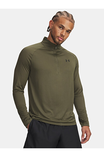 Under Armour Tricou UA Tech 2.0 1/2 Zip-GRN
