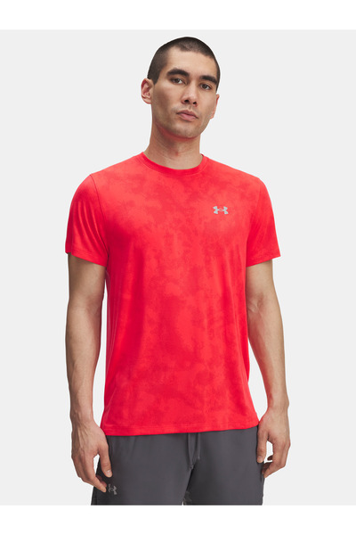 Under Armour Tricou bărbătesc UA Launch Camo SS-RED
