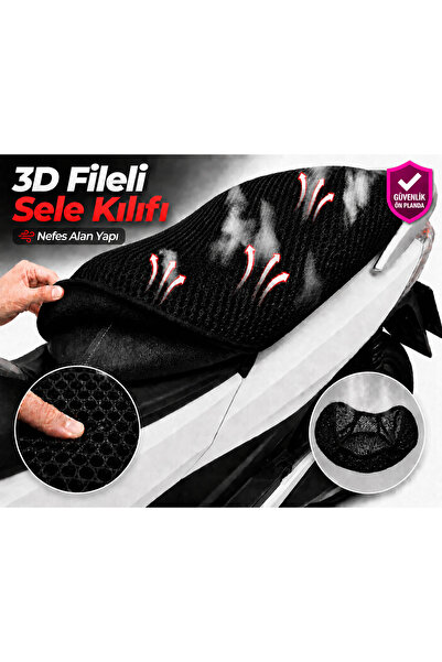 Vi Caro Husa scaun motocicleta Mondial 50 TAB Husa scaun cu plasa 3D Protecti...