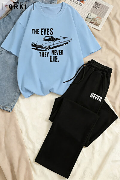 EFFRENATU Unisex Oversize Printed T-Shirt & Wide-Leg Sweatpants Set – Relaxed...