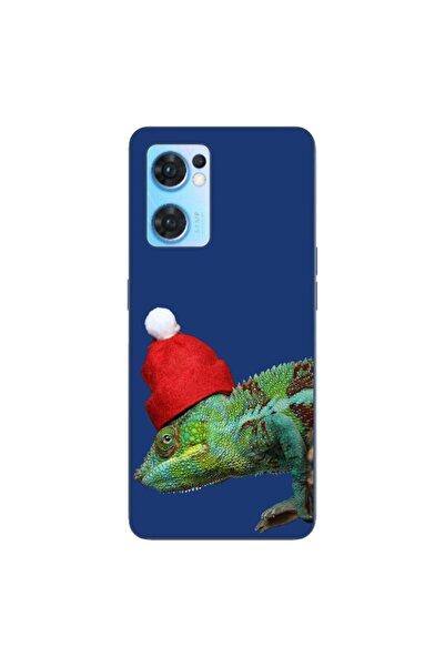 OEM Husa compatibila cu Oppo Reno7 5G Silicon Gel Tpu Model Craciun Cameleon