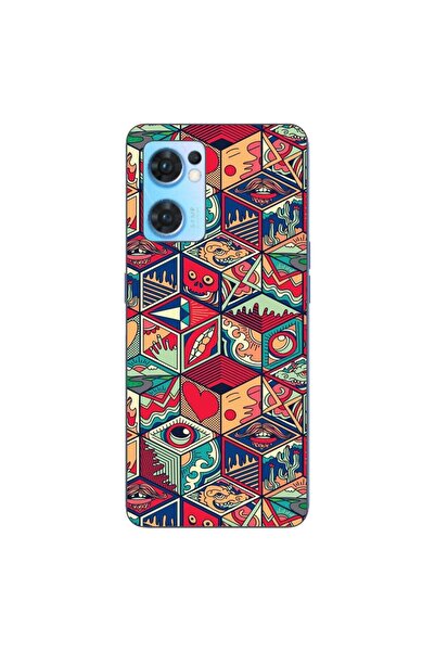 OEM Husa compatibila cu Oppo Reno7 5G Silicon Gel Tpu Model Pop Art Geometric