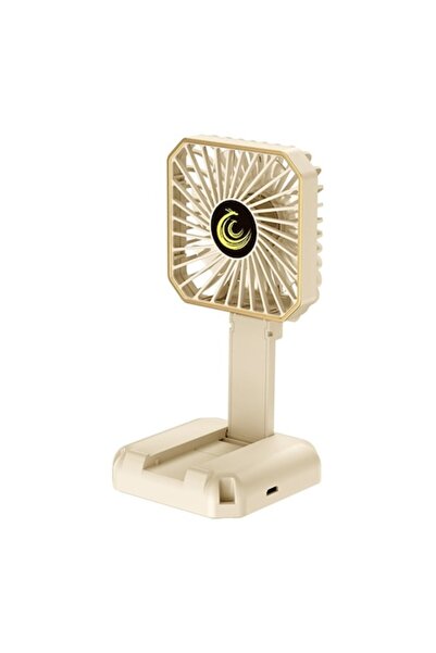 DAMUR Ventilator portabil, pentru gât, de birou, suport telefon, 14 x 7 cm, î...