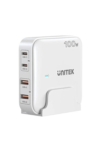 Unitek Ασύρματος Φορτιστής GaN Με 2 Θύρες Εξόδου USB-A Και 2 Θύρες Εξόδου USB...