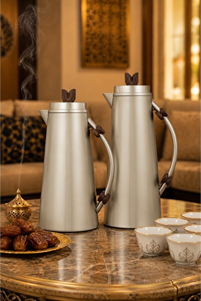 Generic Luxury Wooden Detailed Tramisu Tea and Coffee Set (1L+0.7L) in Matte ...