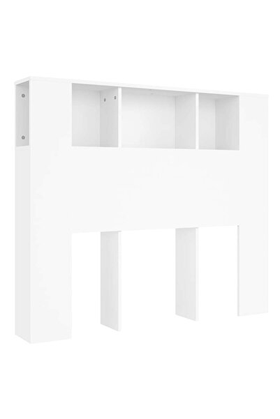 vidaxl Bedside cabinet, white, 120x18.5x102.5 cm
