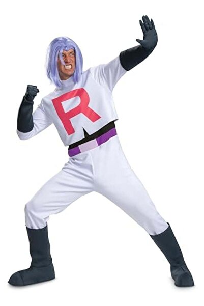 Generic 5 Piece Set Pokemon Disguise Teen Deluxe Team Rocket James Costume