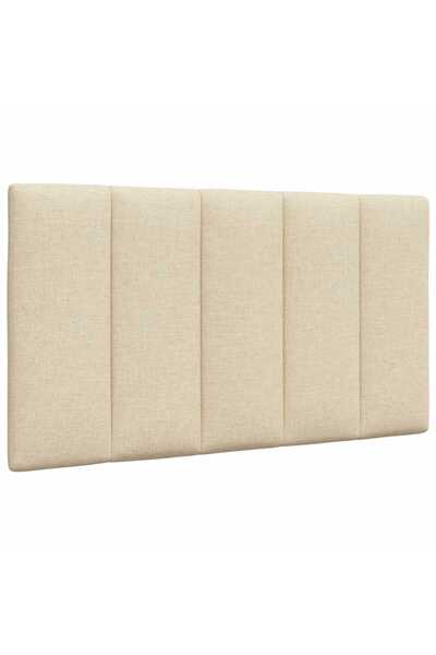 vidaxl Pernă pentru tăblie de pat, Hanko, crem, 90 cm, material textil