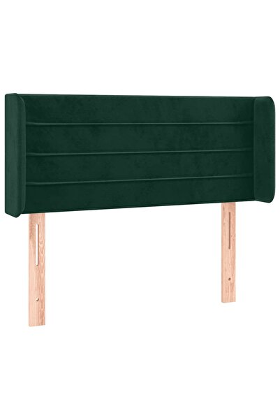vidaxl Dark green winged headboard 93x16x78/88 cm Velvet