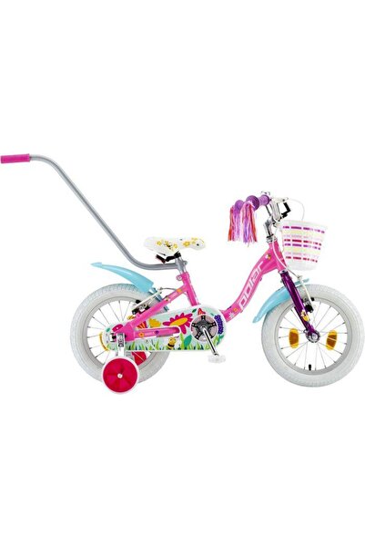 POLAR 2024 Summer Kids Bike 14", V-Brake, Steel Frame, Pink/Blue