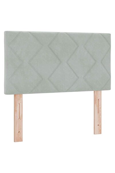 vidaxl Tăblie cap Gri deschis 80 cm Catifea