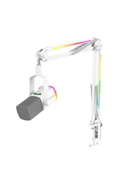 Fifine Ampligame AM8PROT Dinamik USB/XLR Mikrofon Seti (RGB Mikrofon Sehpası ...