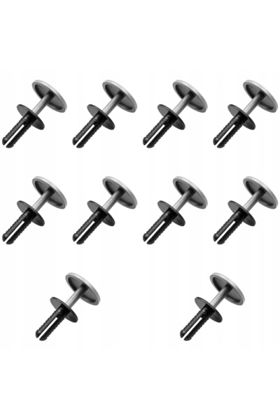OEM Clema fixare tapiterie universala 6 mm, AWParts, set 10 bucati, gri mat, ...