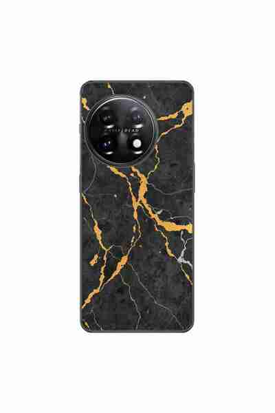 OEM Husa compatibila cu OnePlus 12 Silicon Gel Tpu Model Noir Gold Marble