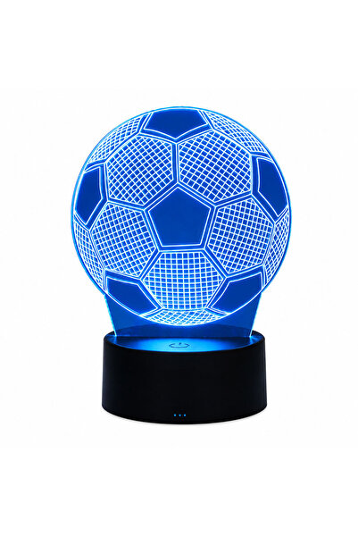 OEM Lampa LED 3D, forma minge de fotbal, cu telecomanda, schimbarea modurilor...