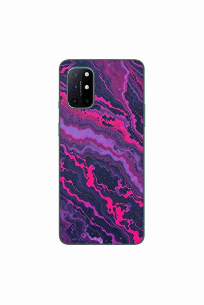 OEM Husa compatibila cu OnePlus 8T Silicon Gel Tpu Model Midnight Rose Marble