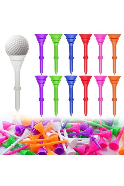Choice7 Multicolor-50pcs 30/50 Pcs Golf Tees Set with Plastic Unbreakable Cup...