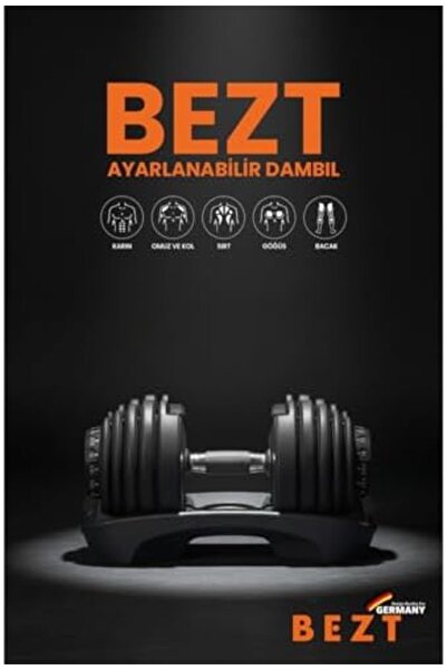 Bezt Pro Sports Ayarlanabilir Dambıl Seti Siyah