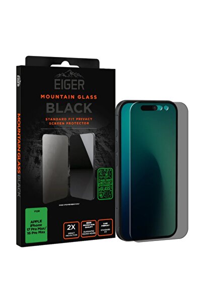 EIGER Folie Sticla Mountain Glass Privacy GRS iPhone 17 Pro Max / 16 Pro Max ...