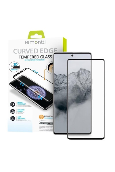 lemontti Folie Sticla Curbata 3D Xiaomi Redmi Note 15 Pro Plus 5G Negru