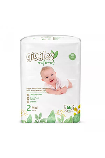 giggles Scutece copii cu benzi laterale de prindere, Mini, 3-6 kg, 66 bucăți,...