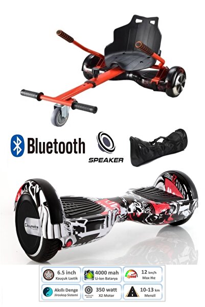 CityMate Elektrikli Kaykay Scooter Hoverboard Akıllı Dengeli + Hover Kart + Ç...