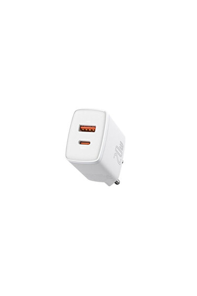 Baseus Încărcător Compact CCXJ-B02 USB - USB tip C 20W 3A Quick Charge 3.0 Alb