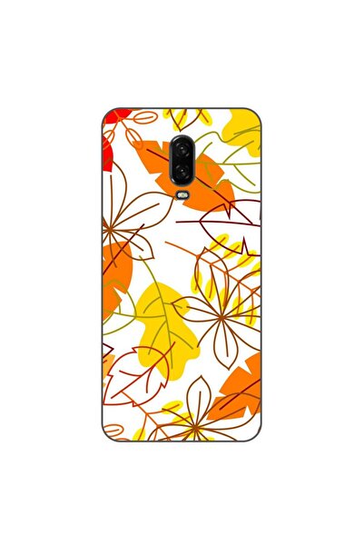 OEM Husa compatibila cu OnePlus 6T Silicon Gel Tpu Model Autumn Vivid Leaves
