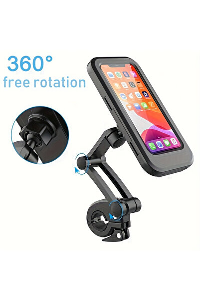 FIXATO Universal Waterproof Phone Holder for Motorcycle, Bicycle, Scooter, AB...