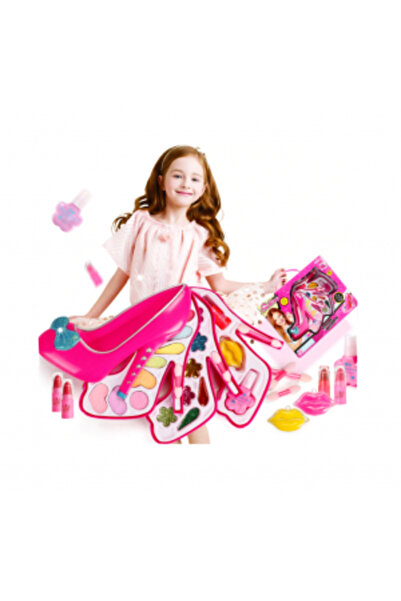CasaDesteapta.ro Jucarie Set de Machiaj Pantof cu Toc Roz, Beauty Make-up Set
